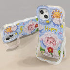 Q111 - Cute Sheep Oil Painting Phone Case With Rotating Stand