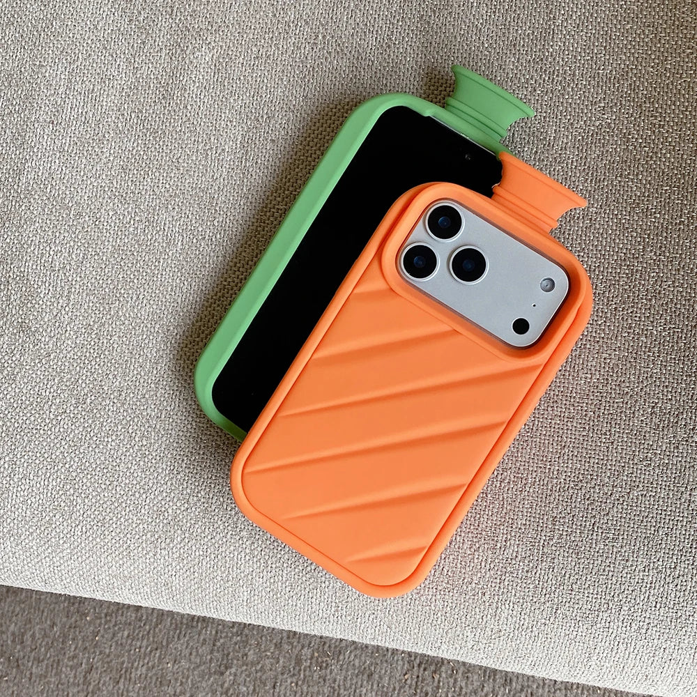 3D Water Bottle Phone Case For iPhone 12 13 14 15 16 Plus 17 Pro Max Fashion Shockproof Soft Silicone Cover - Q211