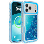 3IN1 OTT Heavy Duty Glitter Liquid Quicksand Box Phone Case For iPhone 18 17Air 16 15 14 Pro Max Military Grade Shockproof Cover - Q119
