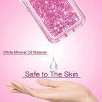 3IN1 OTT Heavy Duty Glitter Liquid Quicksand Box Phone Case For iPhone 18 17Air 16 15 14 Pro Max Military Grade Shockproof Cover - Q119