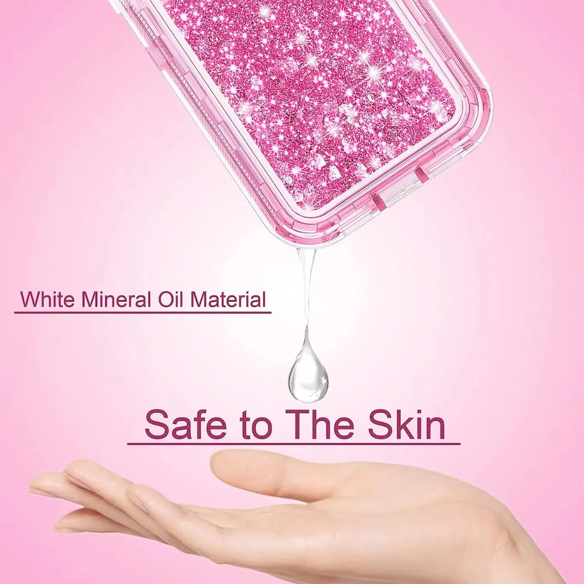 3IN1 OTT Heavy Duty Glitter Liquid Quicksand Box Phone Case For iPhone 18 17Air 16 15 14 Pro Max Military Grade Shockproof Cover - Q119