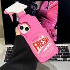 Stereo Cleaner 3D Cute Soft Silicone Case for IPhone 15 14 13 12 16 17 Pro Max 11 15Pro i17 I Phone Shockproof Cover Accessories