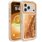3IN1 OTT Heavy Duty Glitter Liquid Quicksand Box Phone Case For iPhone 18 17Air 16 15 14 Pro Max Military Grade Shockproof Cover - Q119