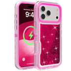 3IN1 OTT Heavy Duty Glitter Liquid Quicksand Box Phone Case For iPhone 18 17Air 16 15 14 Pro Max Military Grade Shockproof Cover - Q119