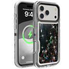 3IN1 OTT Heavy Duty Glitter Liquid Quicksand Box Phone Case For iPhone 18 17Air 16 15 14 Pro Max Military Grade Shockproof Cover - Q119
